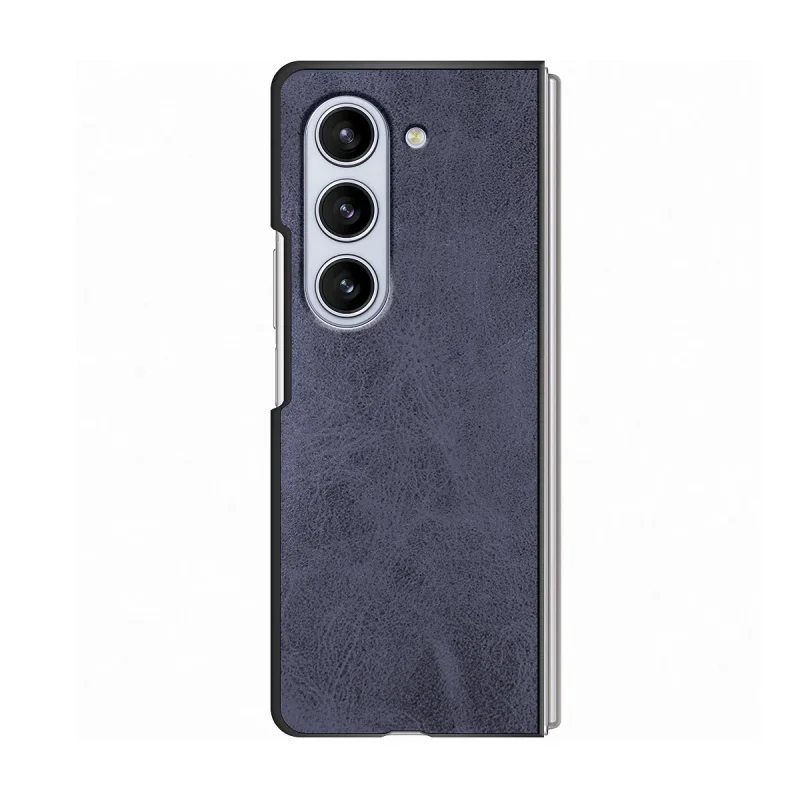 Capa com Tampa Apokin para Samsung Galaxy Z Fold5 em Pele Sintética Preto - Imagem 3