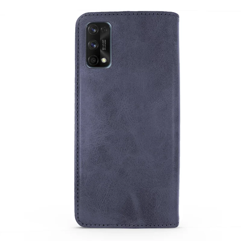 Capa Livro Apokin para Realme 7 Pro Pele Sintética com Porta-Cartões Preto - Imagem 6