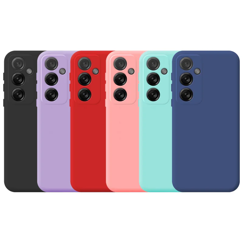 Capa de Silicone Macio Apokin para Samsung Galaxy S26 FE Vermelho