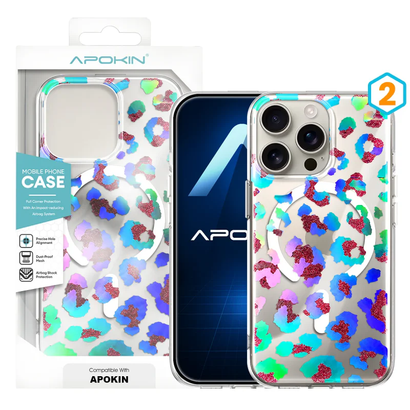 Capa Apokin para iPhone 16 Pro Max Silicone com MagSafe e Desenho 1 - Imagem 3
