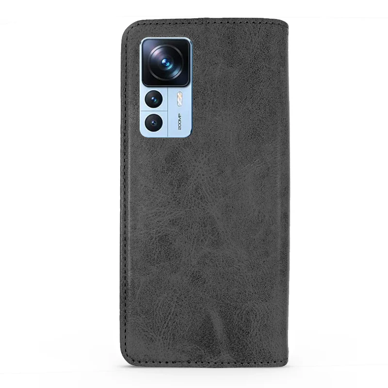 Capa com Porta-cartões Apokin para Xiaomi 12T Pro Pele Sintética Azul - Imagem 4