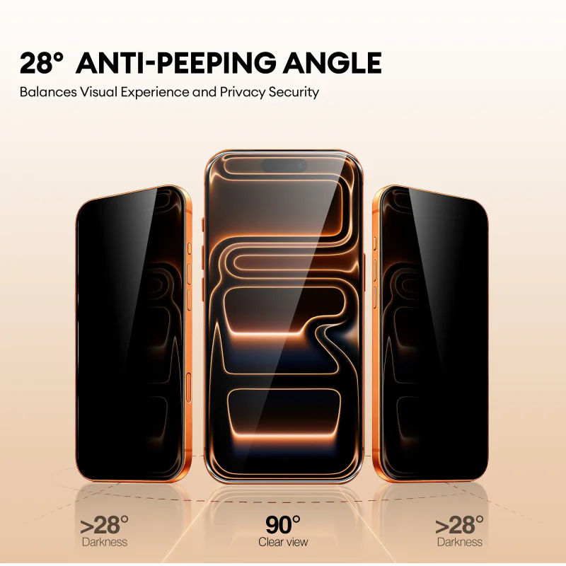 Película de Vidro Temperado Apokin 11D para iPhone 15 Pro Max Transparente - Imagem 4