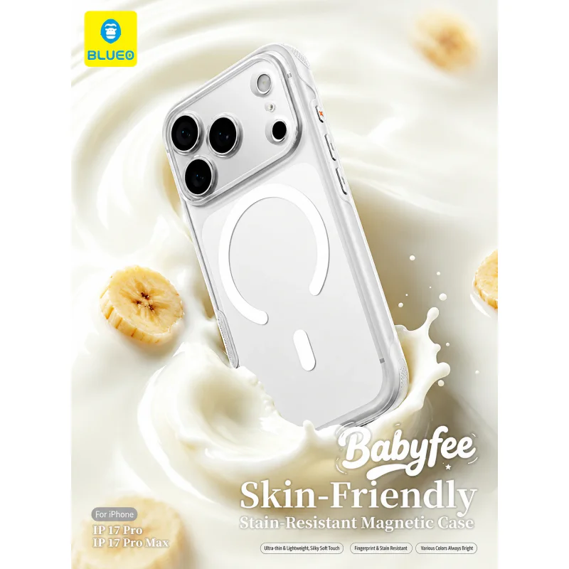 Capa Apokin Blueo Babyfee Skin Magnética para iPhone 17 Pro Max e 18 Pro Max Rosa - Imagem 2