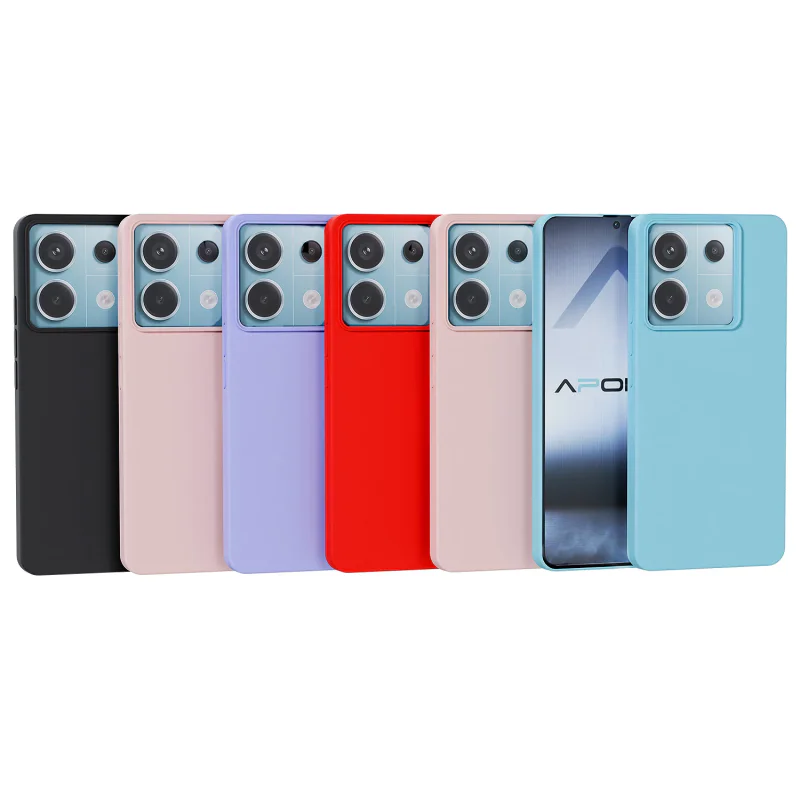 Capa Apokin para Xiaomi Redmi Note 13 Pro 5G Silicone Suave Preto