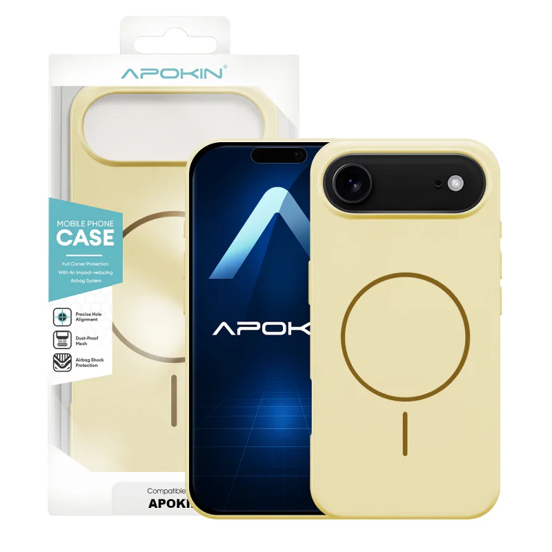 Capa Apokin para iPhone 17 Air Silicone Premium com MagSafe Variedade de cores - Imagem 6
