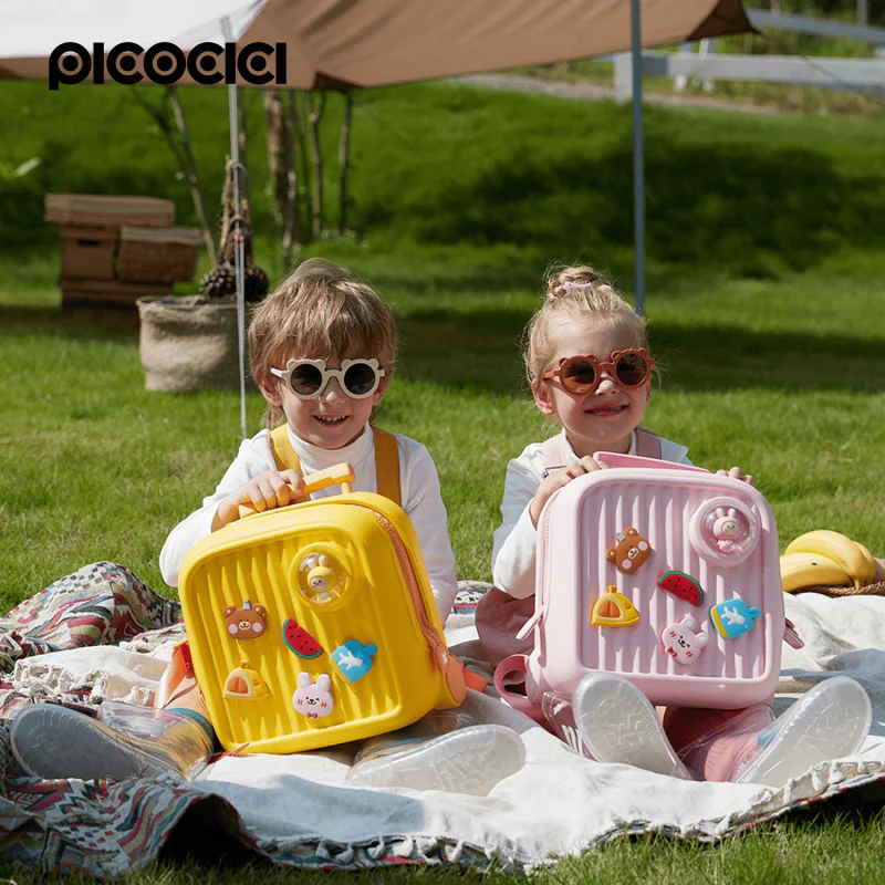 Mochila Infantil Apokin Picocici K33 em Silicone Grande Rosa - Imagem 3