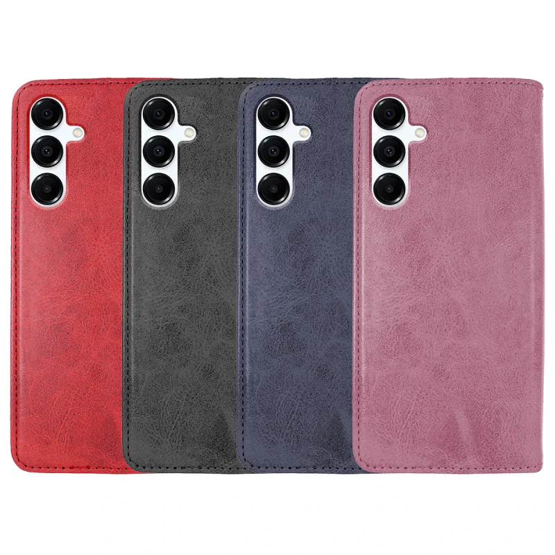 Capa Apokin para Samsung Galaxy A16 Livro em Pele Sintética com Porta-Cartões Azul - Imagem 1
