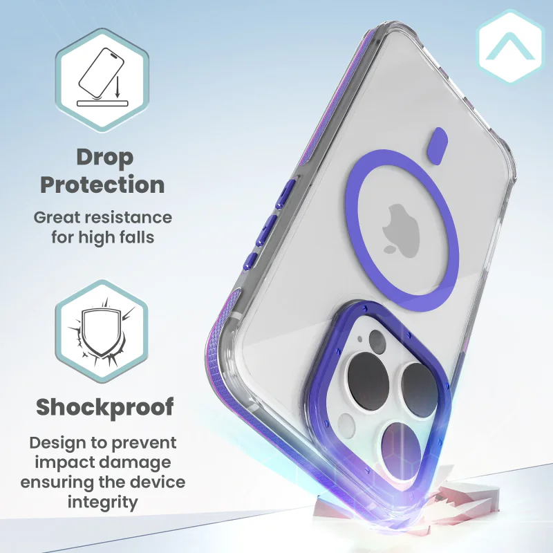 Capa Apokin iPhone 14 Reforçada com MagSafe Lilás - Imagem 5