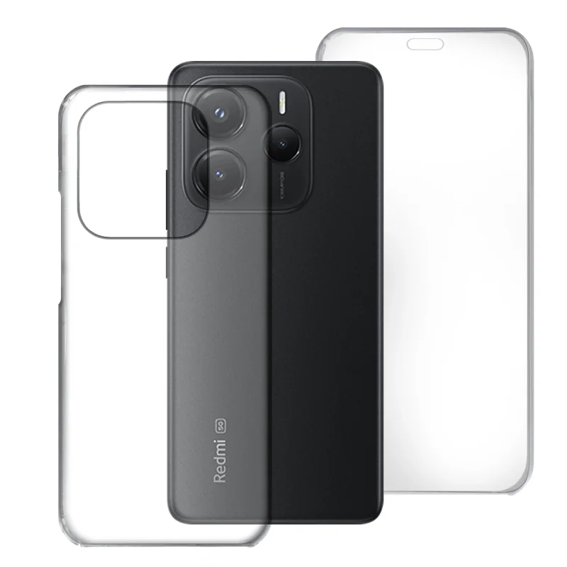 Capa 360 Apokin para Xiaomi Redmi Note 14 4G Dupla Face em Silicone Transparente