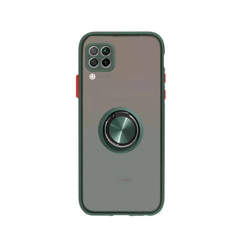 Capa Apokin para Huawei P40 Lite em Gel Fumada com Suporte Verde - Imagem 4