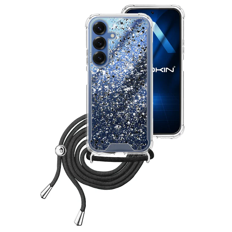 Capa Apokin para Samsung Galaxy S25 Plus Gel Transparente com Cordão Variedade de cores - Imagem 4