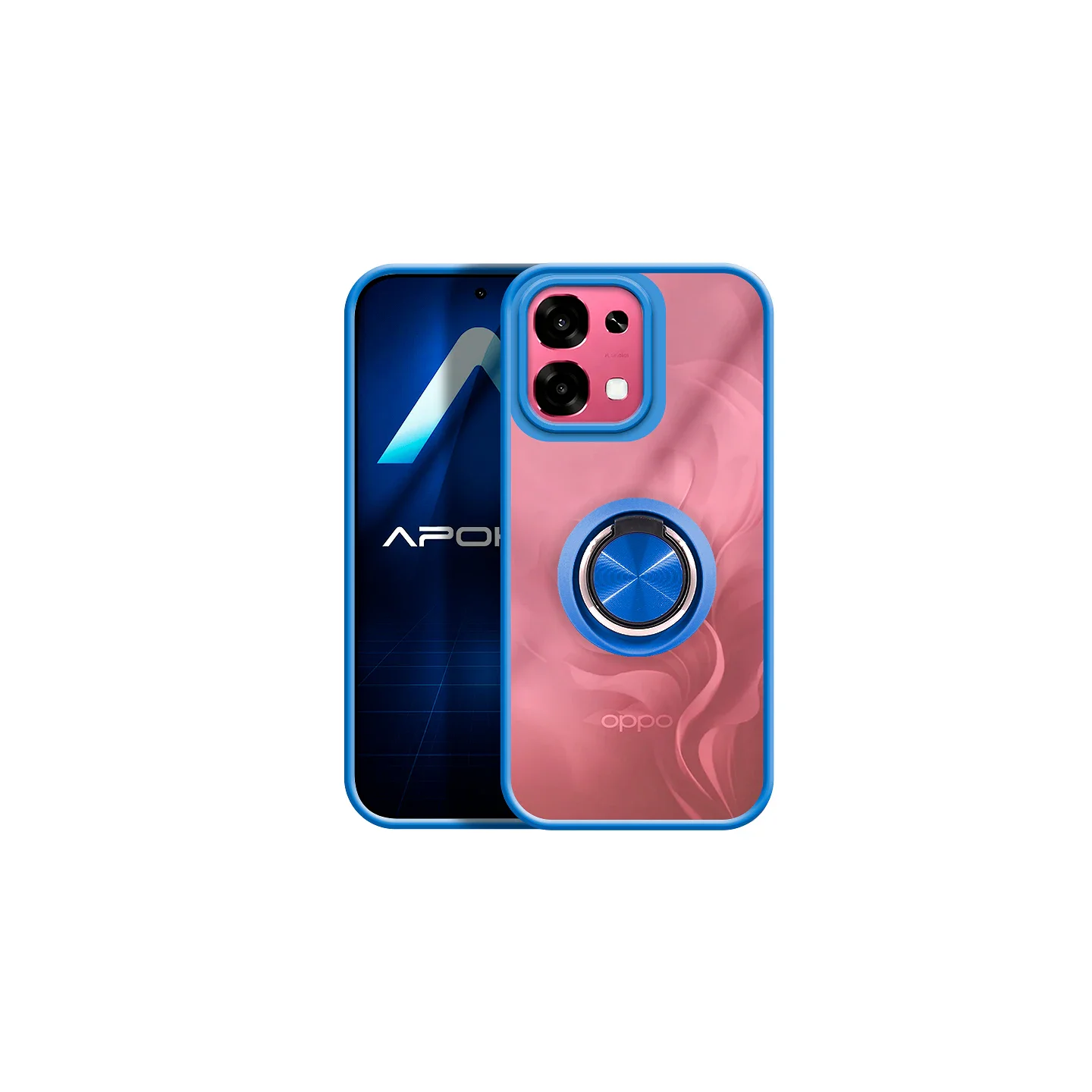 Capa Apokin em Gel com Íman e Suporte para OPPO A6 Pro Azul