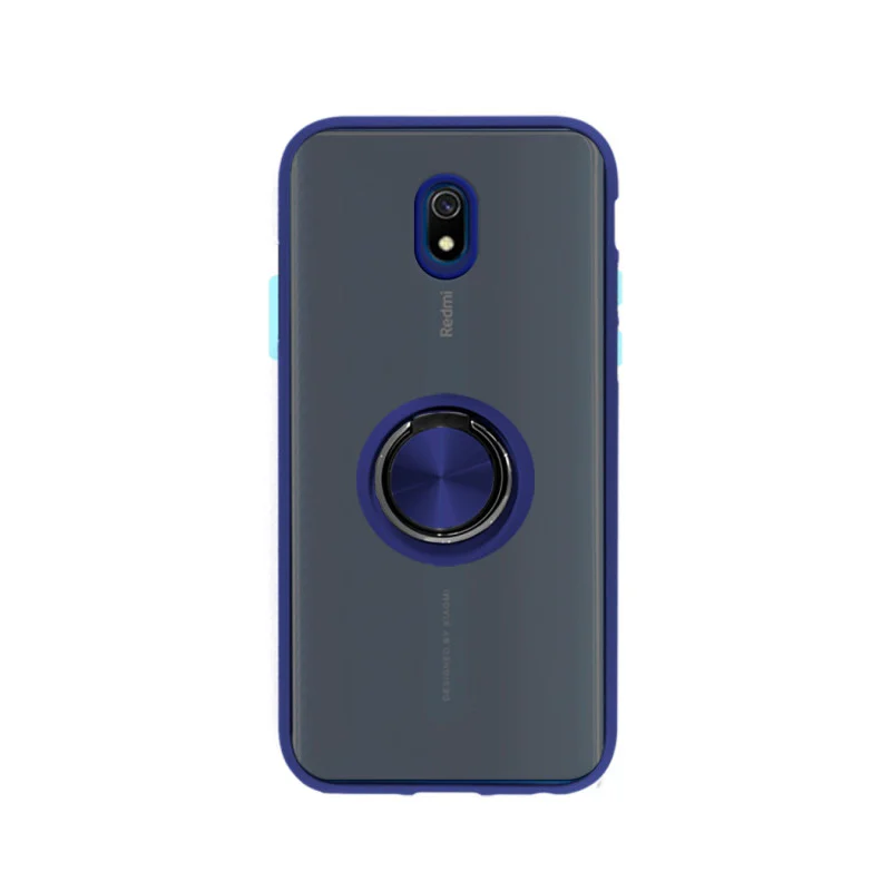 Capa Apokin para Xiaomi Redmi 8 em Gel Fumado com Suporte Preto - Imagem 2