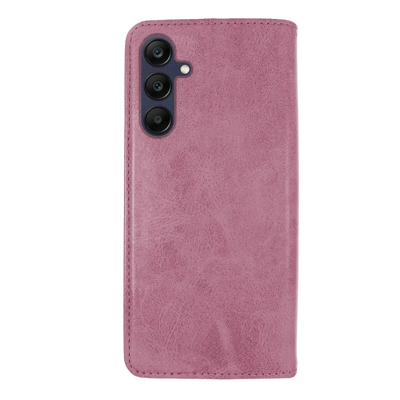 Capa Apokin para Samsung Galaxy A24 Pele Sintética com Porta-Cartões Rosa - Imagem 5