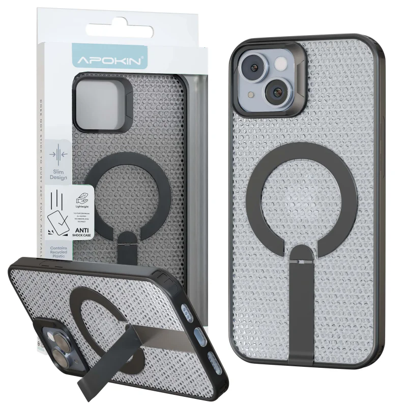 Capa Apokin para iPhone 12 Pro com Dissipação de Calor MagSafe e Suporte - Imagem 1