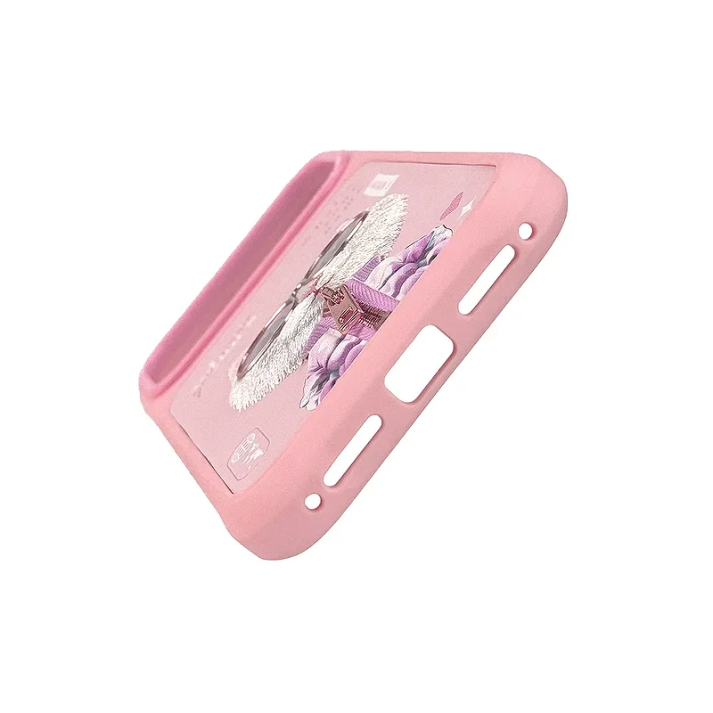Capa Apokin Nimmy Cool e Cute Bordada Gato para iPhone 17 Gato - Imagem 4