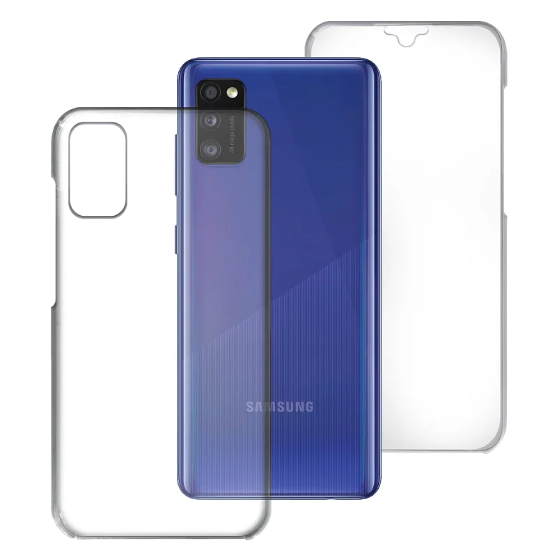 Capa Dupla 360 Apokin para Samsung Galaxy A41 Silicone Transparente