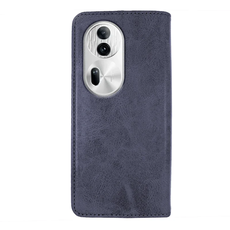 Capa Livro com Porta-Cartões Apokin para Oppo Reno 11 Pro em Pele Sintética Azul - Imagem 3