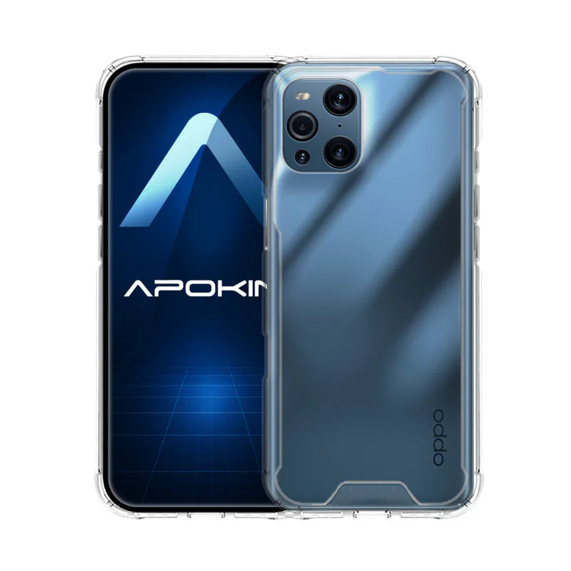 Capa Apokin para Oppo Find X3 e X3 Pro Anti-choque Transparente