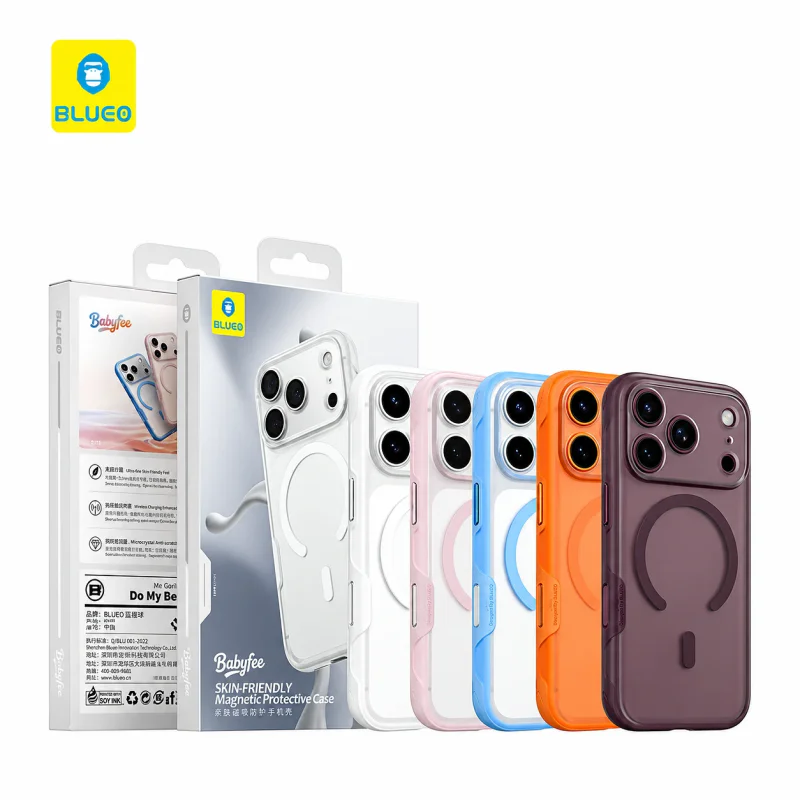 Capa Apokin Blueo Babyfee Skin Magnética para iPhone 17 Pro Max e 18 Pro Max Rosa