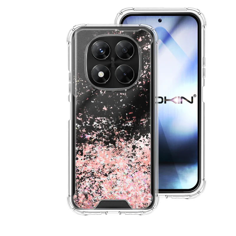 Capa Apokin para Xiaomi Redmi Note 14 Pro 5G / Poco X7 em Gel com Purpurina Variedade de Cores - Imagem 3