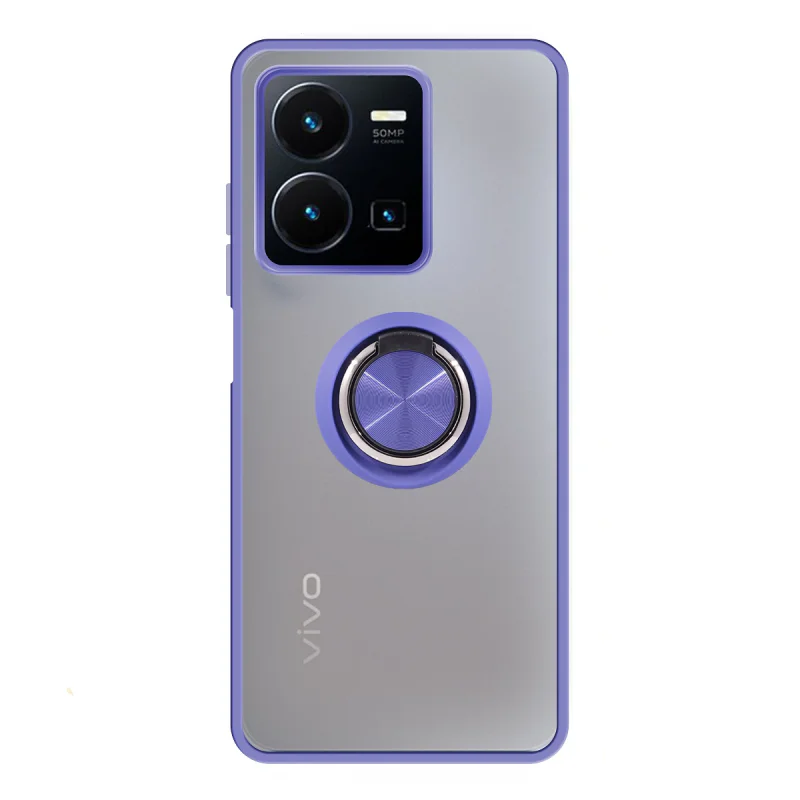 Capa Apokin para Vivo Y22s em Gel Magnética com Suporte Fumê Preto - Imagem 2
