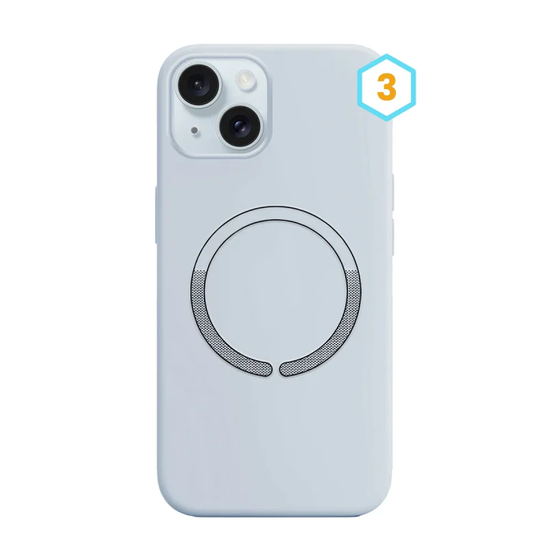 Capa Apokin para iPhone 15 Silicone Líquido com MagSafe 25 - Imagem 4
