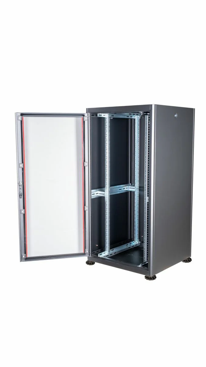 Bastidor de Chão Equip Basic Flex 19" 32U 800x800mm Preto RAL9005 com Porta de Vidro - Imagem 2