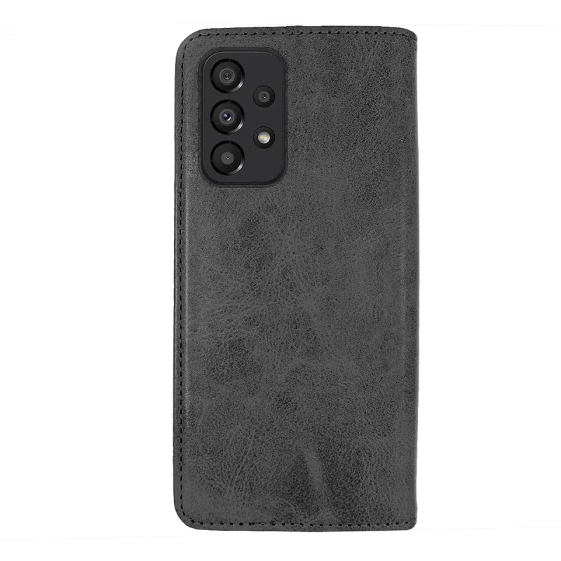 Capa Apokin para Samsung Galaxy A33 Pele Sintética com Porta-cartões Preto - Imagem 4
