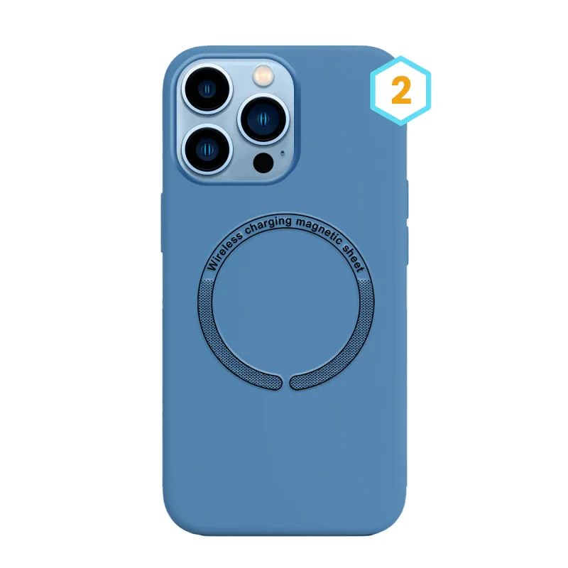 Capa Apokin para iPhone 13 Pro Max Silicone Líquido com MagSafe Cor 3 - Imagem 3