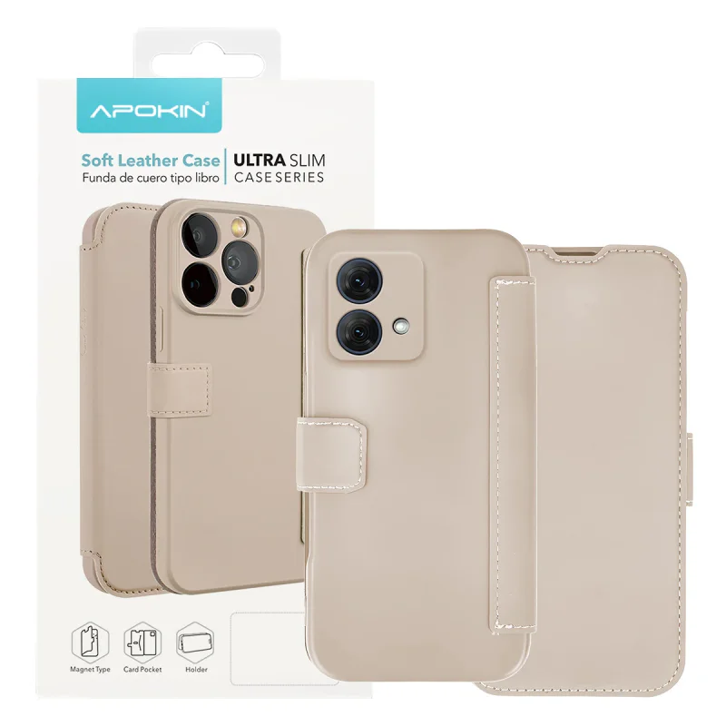 Capa Apokin para Motorola Moto G84 Silicone Macio Preto - Imagem 3