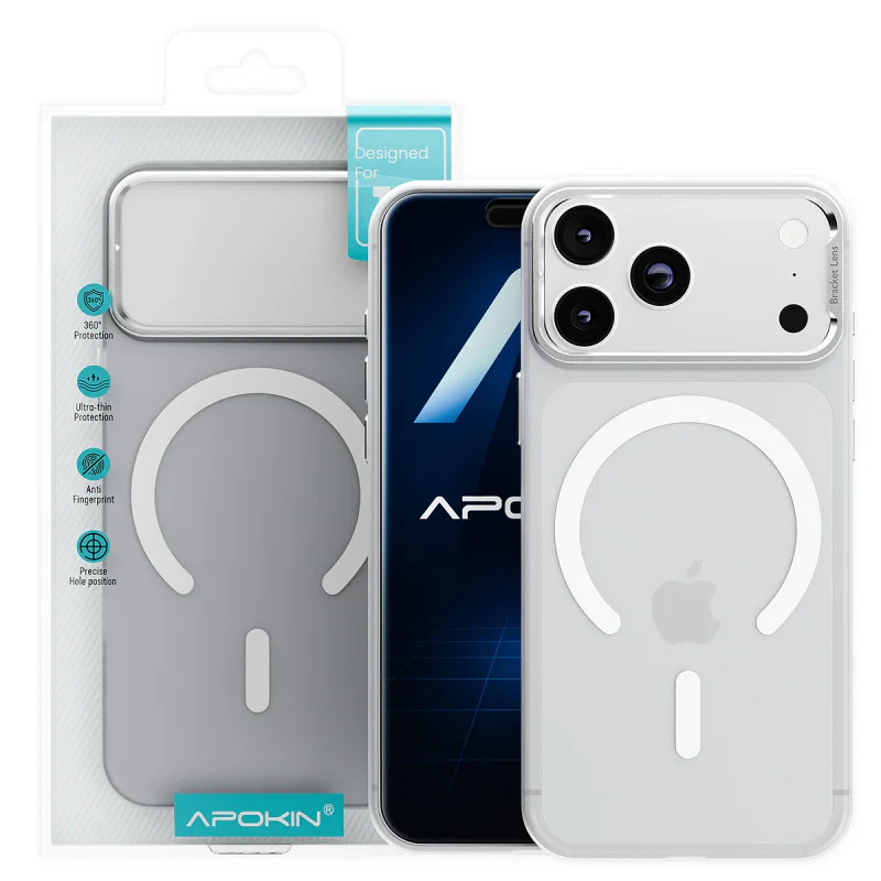 Capa Apokin para iPhone 17 Pro / 18 Pro Fumada com MagSafe Transparente