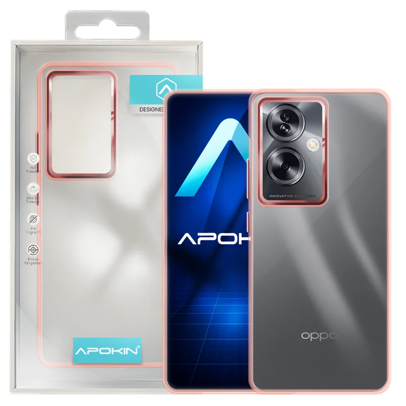 Capa Apokin para Oppo A79 Acrílica Transparente Lilás - Imagem 5