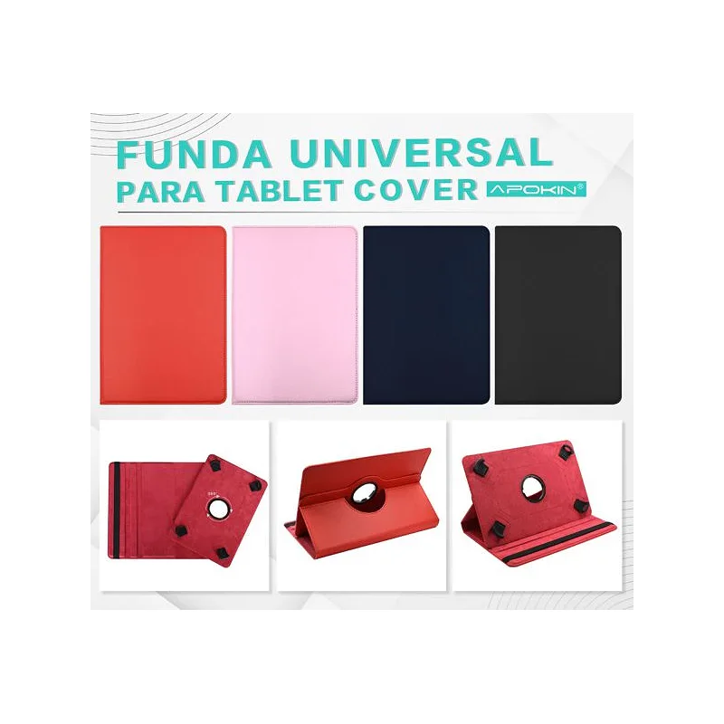 Capa Apokin para Tablet Universal 11 a 12 polegadas Giratória Dobrável Azul marinho
