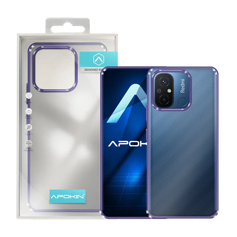 Capa Apokin para Xiaomi Redmi 12C Antichoque Acrílica Transparente - Imagem 3