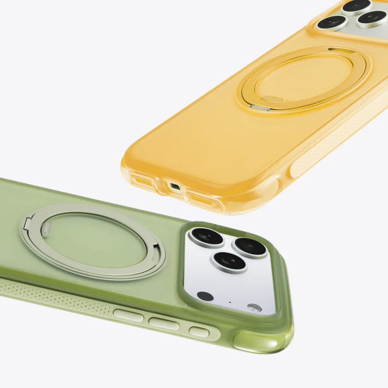 Capa Apokin Ostand O3 Air para iPhone 17 Pro Max e 18 Pro Max Laranja Cósmica - Imagem 4