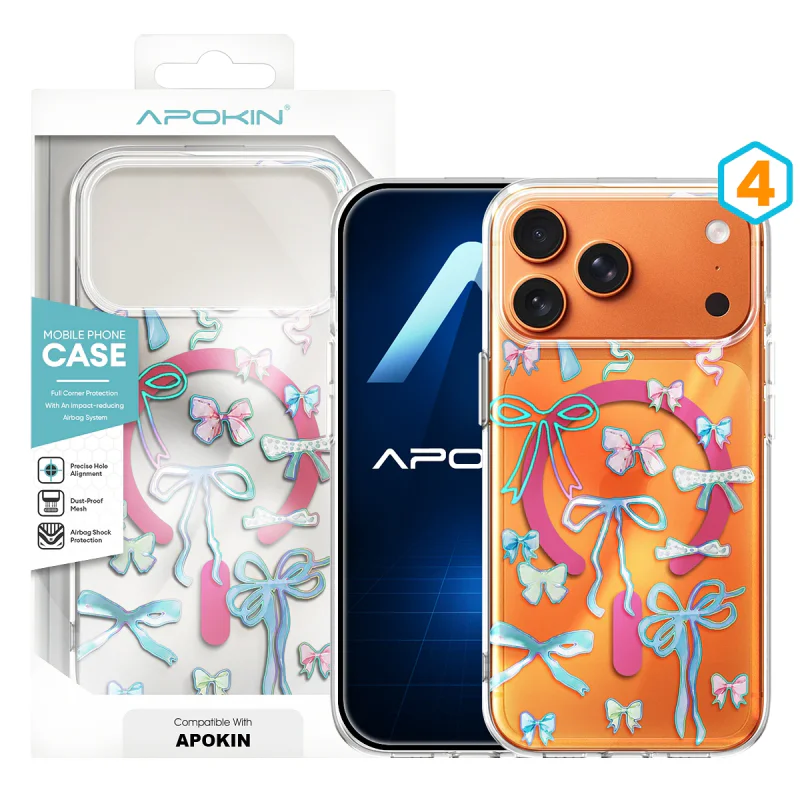 Capa de Silicone Apokin com Desenho e MagSafe para iPhone 17 Pro Max e 18 Pro Max Cor: 2 - Imagem 5