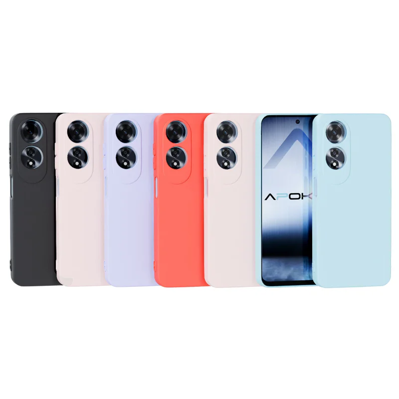 Capa Apokin para Oppo A60 Silicone Suave Preto
