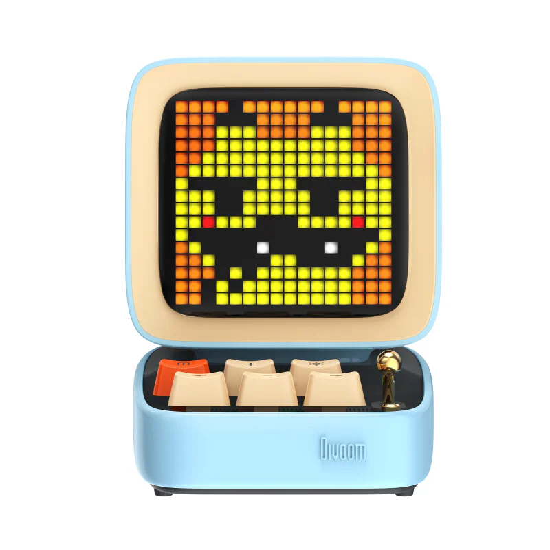 Coluna Apokin Divoom Ditoo Mic com Microfone Karaoke Ecrã Pixel Azul - Imagem 2