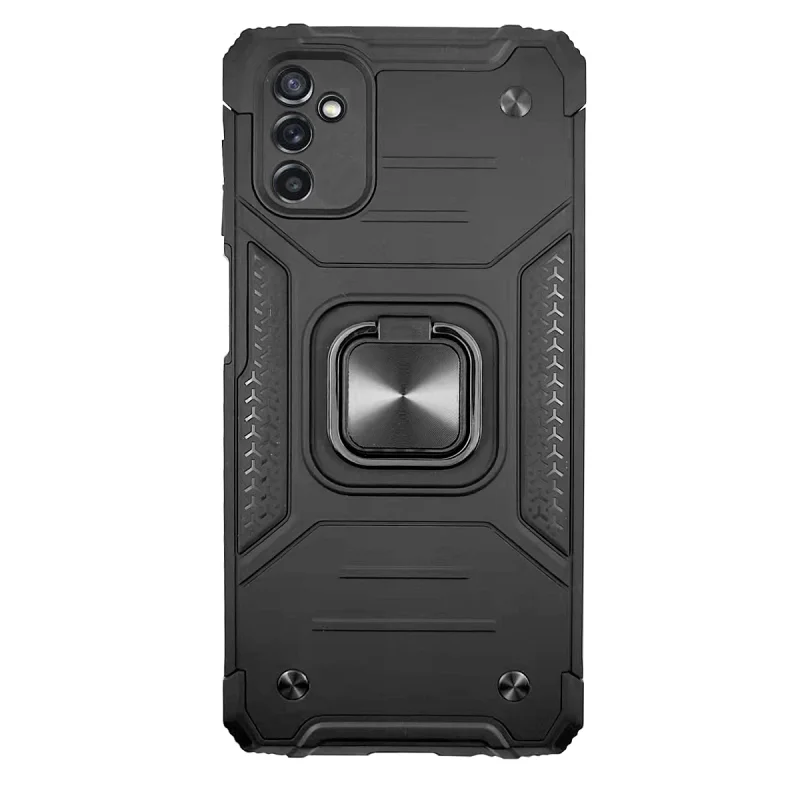 Capa Apokin para Samsung Galaxy M52 Armor-Case Antichoque com Íman e Anel 360 Graus Preto