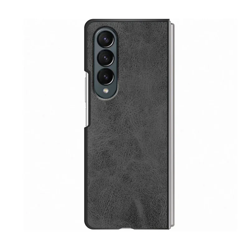 Capa Apokin para Samsung Galaxy Z Fold 4 Pele Sintética Preto - Imagem 4
