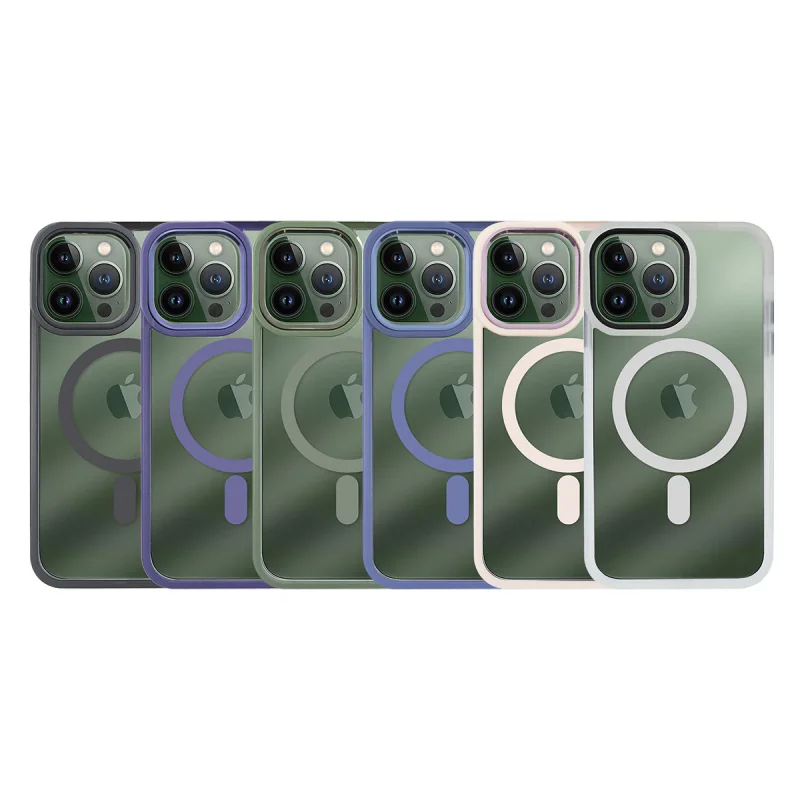 Capa Apokin para iPhone 13 Pro Max Frame Premium com MagSafe Verde - Imagem 1