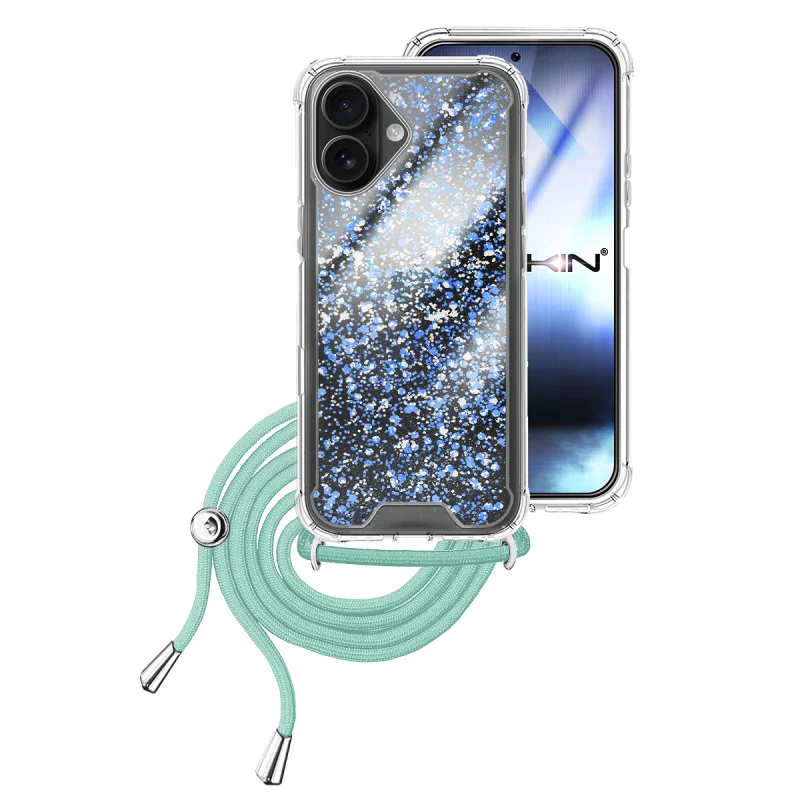 Capa Apokin para Apple iPhone 17 Gel Transparente com Cordão Preto - Imagem 4