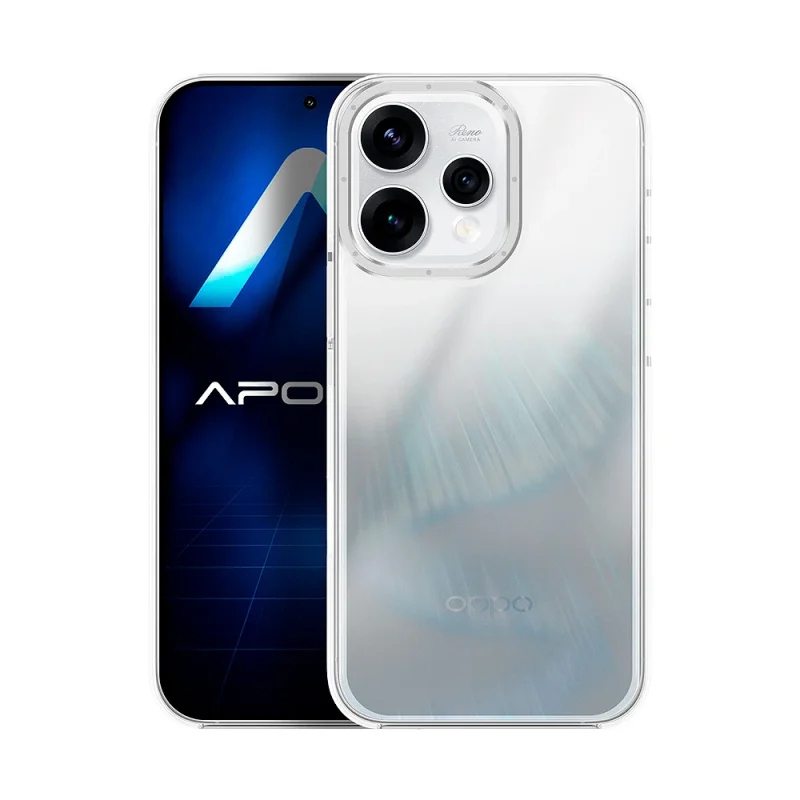 Capa Apokin para Oppo Reno 14F Efeito Camaleão Prata - Imagem 5