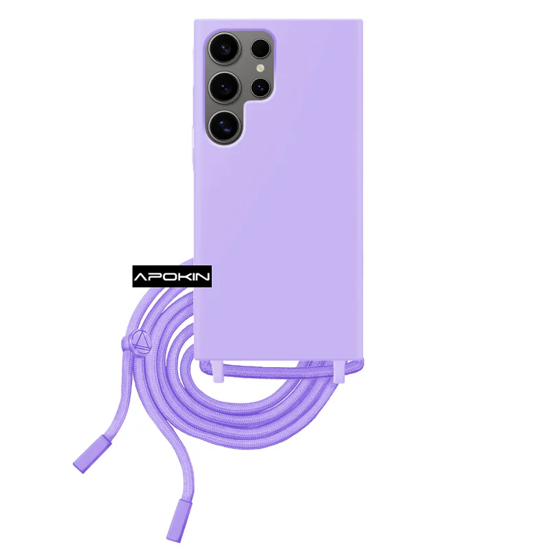 Capa Apokin Macia com Cordão para Samsung Galaxy S22 Ultra Rosa - Imagem 4
