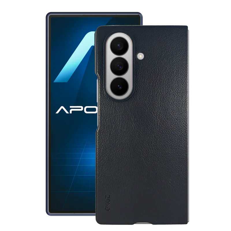Capa Dobrável em Pele Sintética Apokin para Samsung Galaxy Z Fold7 Rosa - Imagem 3