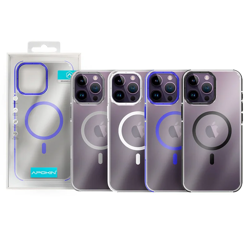 Capa Reforçada com MagSafe Apokin para iPhone 14 Pro Branco - Imagem 1