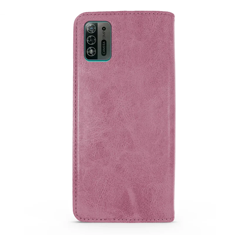 Capa Livro com Porta-Cartões Apokin para ZTE Blade A52 Lite em Pele Sintética Vermelho - Imagem 6