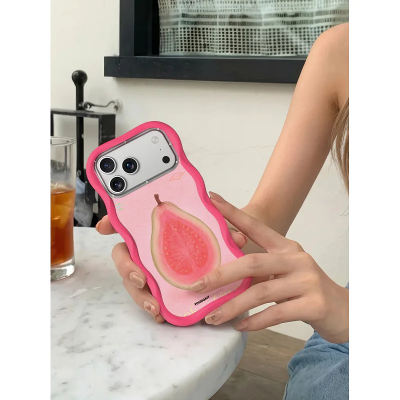 Capa Youngkit Big Wave para iPhone 16 Pro Max com MagSafe Rosa - Imagem 4