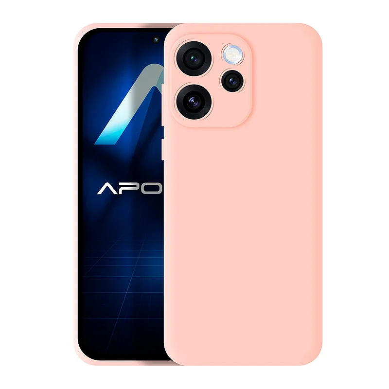 Capa Apokin para Oppo Reno 15 Pro Silicone Suave Vermelho - Imagem 3